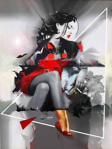 Original Contemporary Women Mixed Media by Ezio  Ranaldi