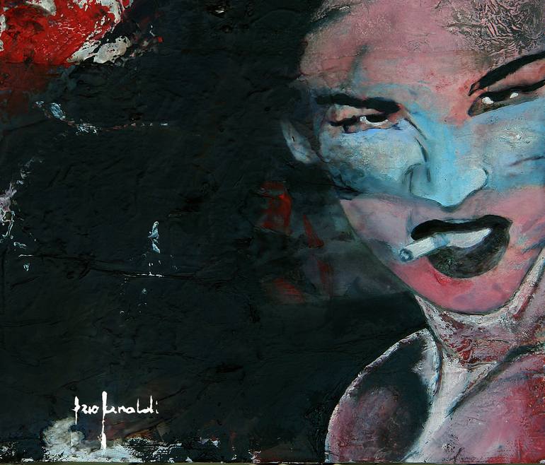 Original Abstract Expressionism Women Painting by Ezio  Ranaldi