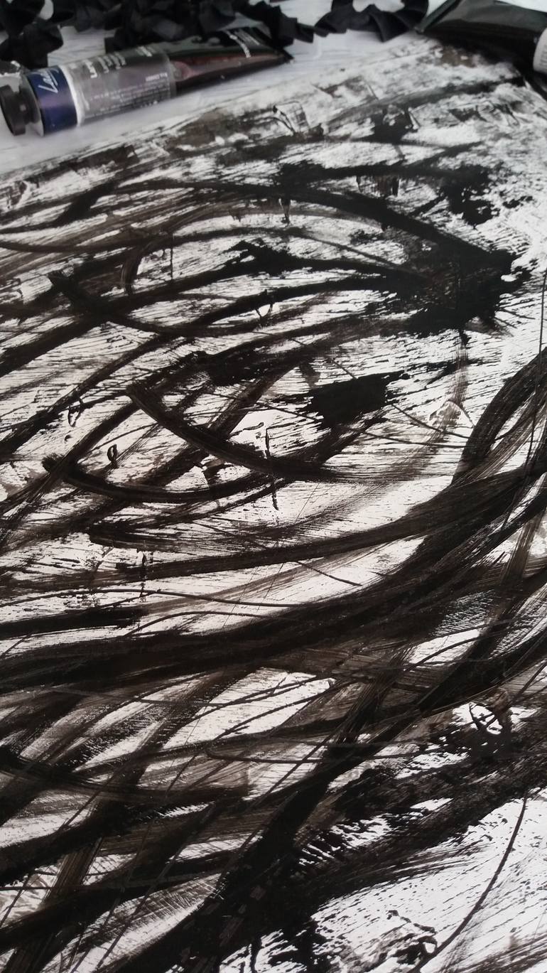 Original Abstract Botanic Painting by Valerie Koval