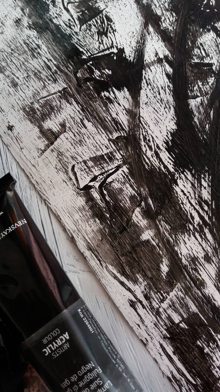Original Abstract Botanic Painting by Valerie Koval