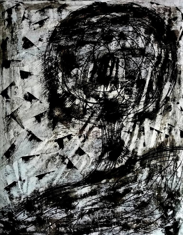 Original Abstract Botanic Painting by Valerie Koval
