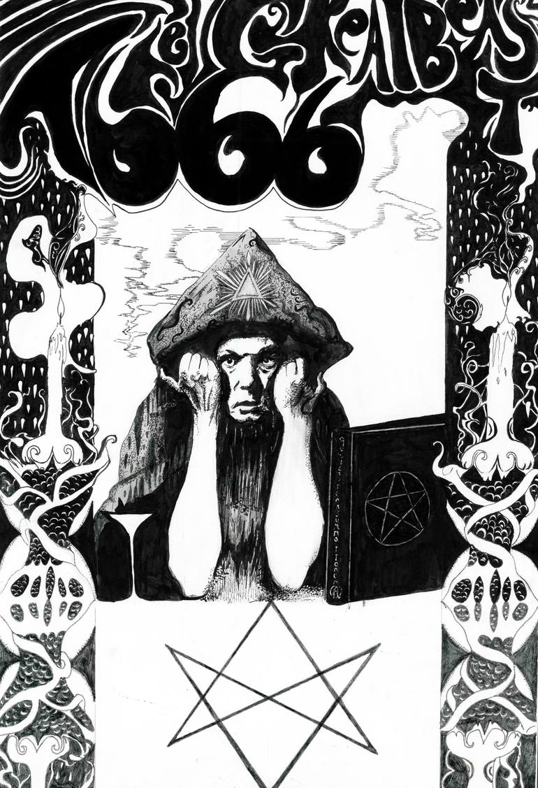 The Great Beast 666 Drawing by Joe Milne Saatchi Art
