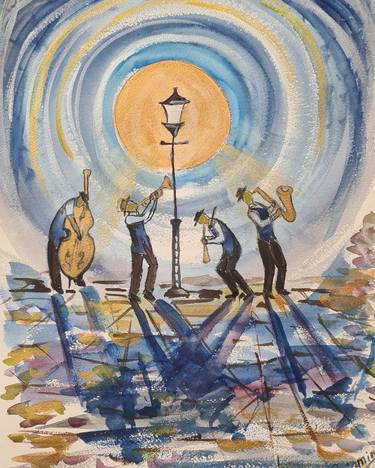 Original Music Paintings by Elena Eryomina
