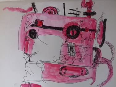 Original Interiors Drawings by suzanne caines