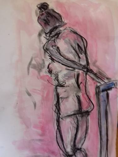 Original Nude Drawings by suzanne caines