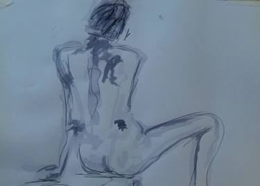 Original Nude Drawings by suzanne caines