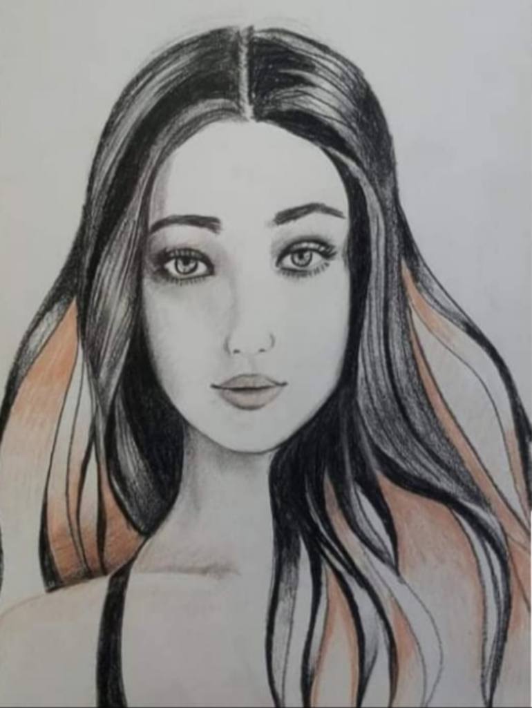 Original Figurative Portrait Drawing by Lana Drazic