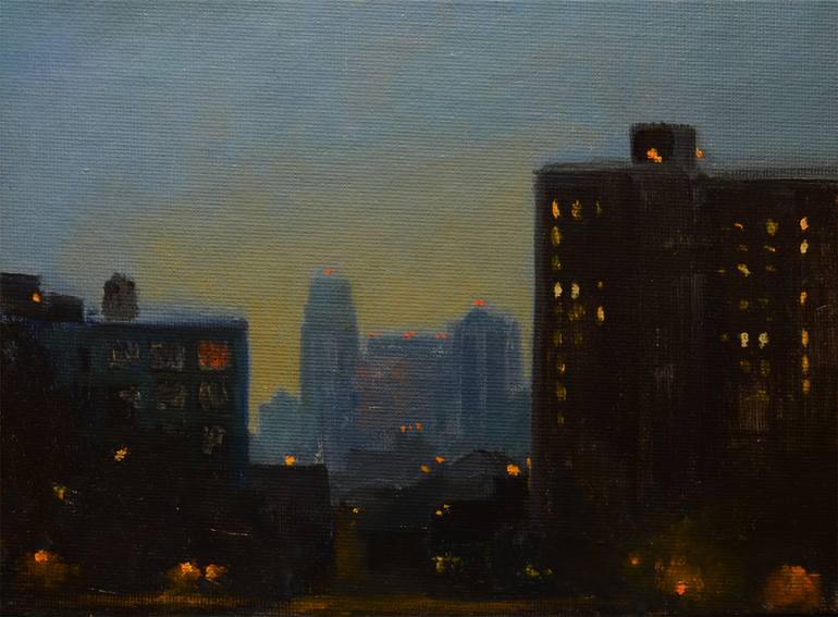 Original Impressionism Cities Painting by Bruno Perillo