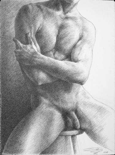 Original Figurative Nude Drawings by Leonid Siveriver