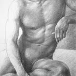 Seated Male #110 by Leonid Siveriver