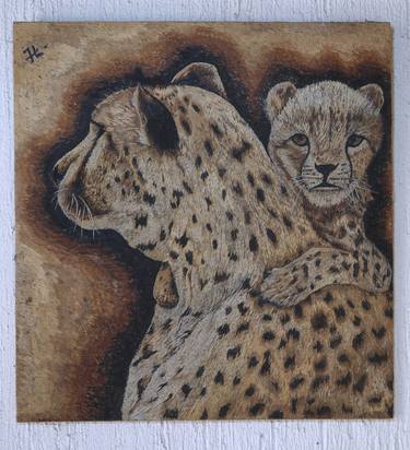 Cheetah and baby thumb
