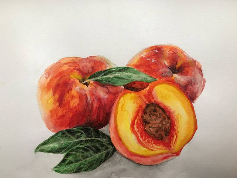 The Peaches Painting by Anna Bolkhovska Saatchi Art