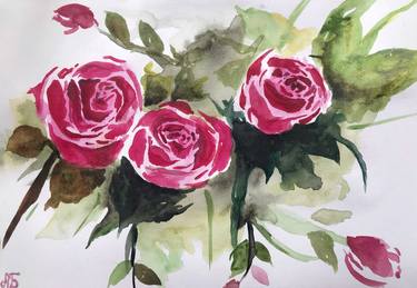 Original Impressionism Floral Paintings by Anna Bolkhovska