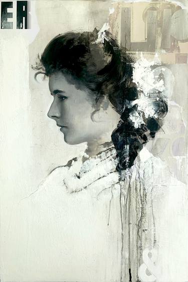 Original Abstract Portrait Painting by Daniel Ringelberg
