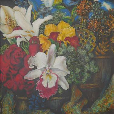 Print of Floral Paintings by Gunawan Edi
