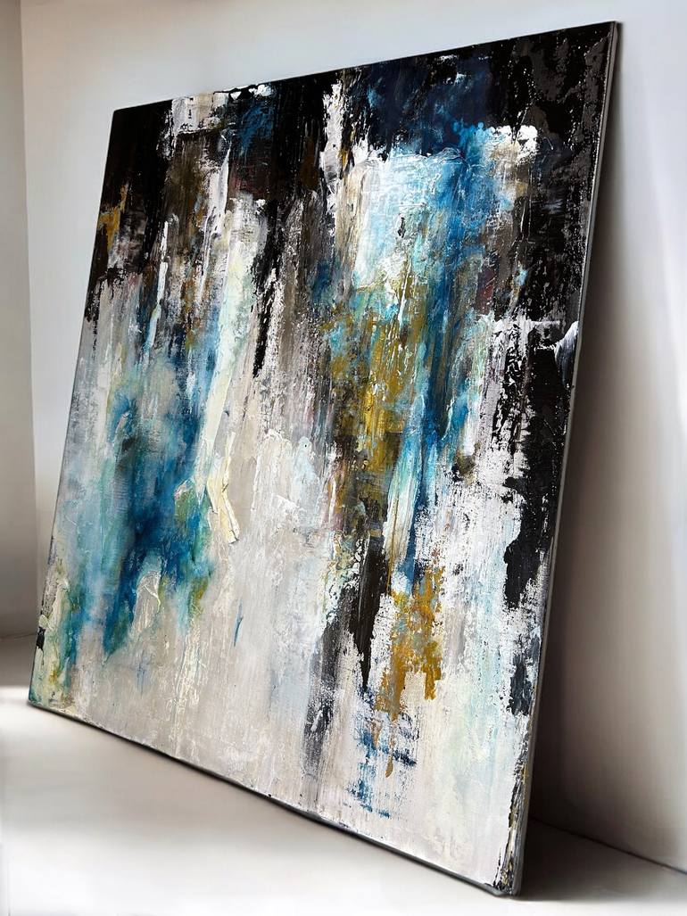 Original Abstract Painting by Tomo Sakurai  Abstract Art on Canvas  Time Tells