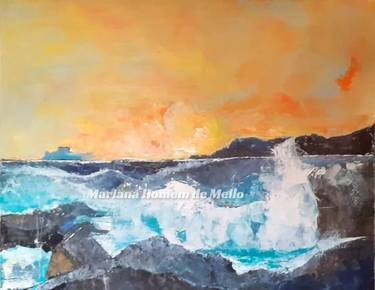Original Abstract Seascape Paintings by Mariana Homem de Mello