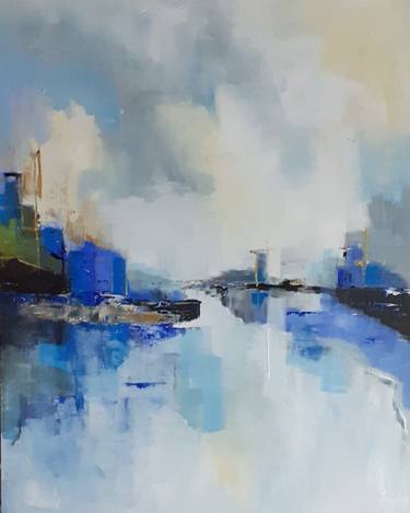 Original Abstract Landscape Paintings by Mariana Homem de Mello