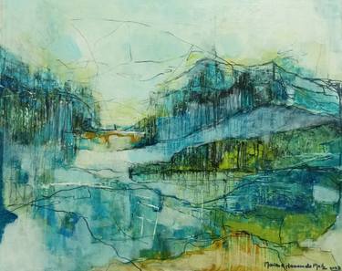 Original Abstract Expressionism Landscape Paintings by Mariana Homem de Mello