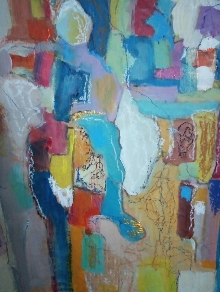 Original Abstract Expressionism Abstract Painting by Mariana Homem de Mello