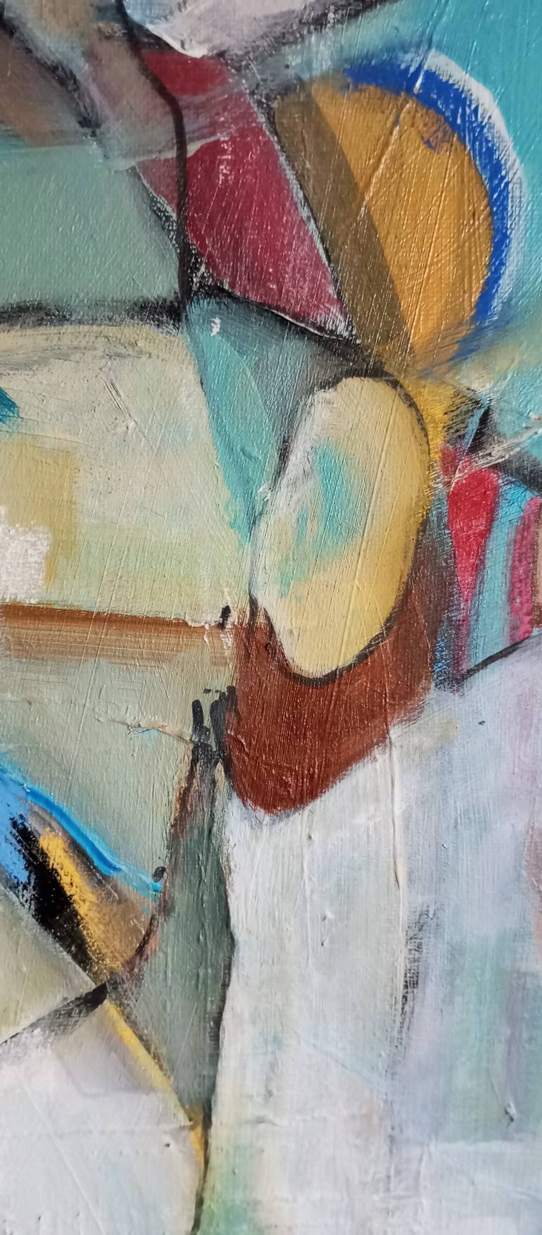 Original Abstract Expressionism Abstract Painting by Mariana Homem De Mello