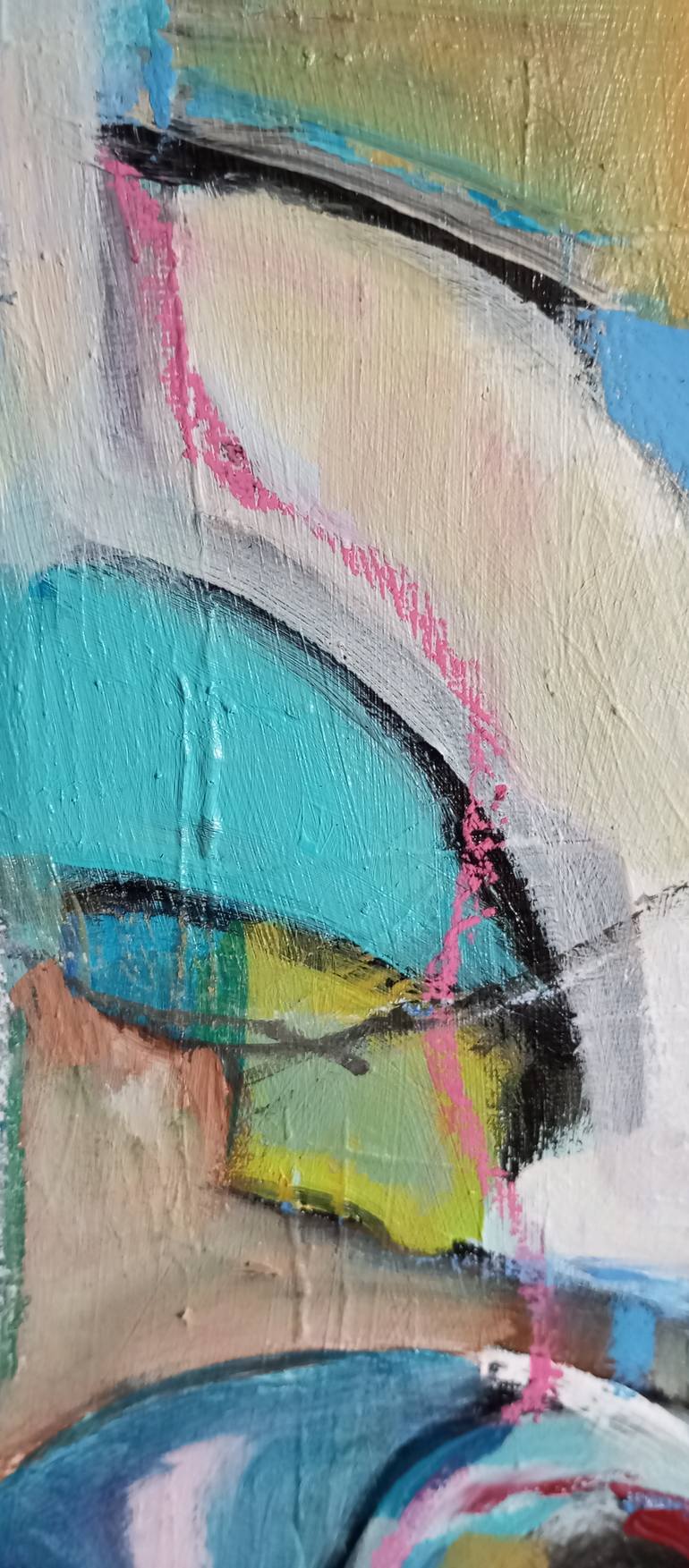 Original Abstract Expressionism Abstract Painting by Mariana Homem De Mello