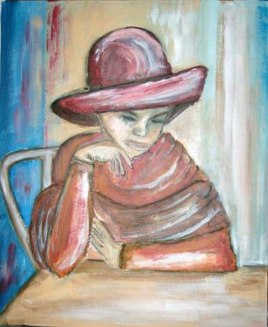 Girl with red hat thumb