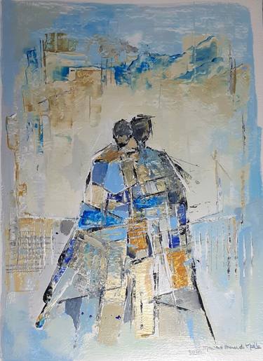 Original Abstract Love Paintings by Mariana Homem de Mello