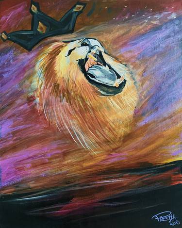 Original Abstract Expressionism Animal Painting by Parth Gondalia