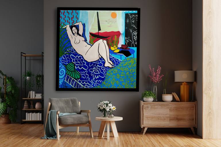 Original Figurative Nude Painting by Hanna Dujmovic