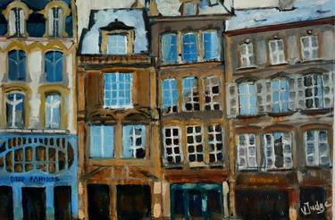 Original Impressionism Architecture Paintings by Valerie Judge