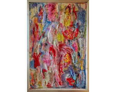 Original Abstract Expressionism Abstract Mixed Media by Lucia Liz