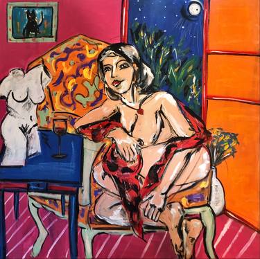 Print of Expressionism Women Paintings by Lucia Liz