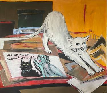 Original Cats Paintings by Lucia Liz