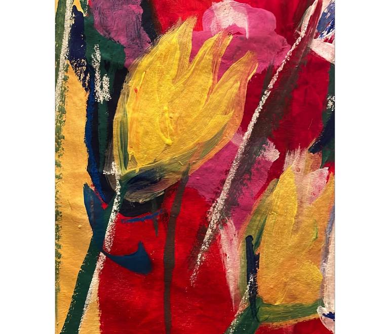 Original Cubism Body Painting by Lucia Liz