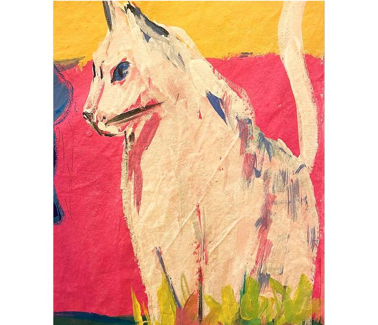 Original Cubism Body Painting by Lucia Liz