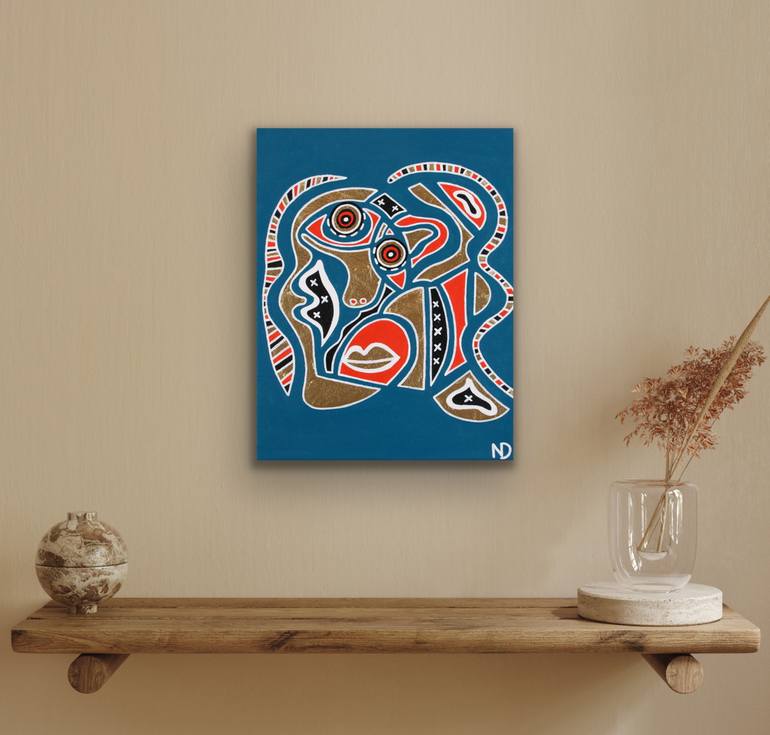 Original Cubism Abstract Painting by Nicky Desai