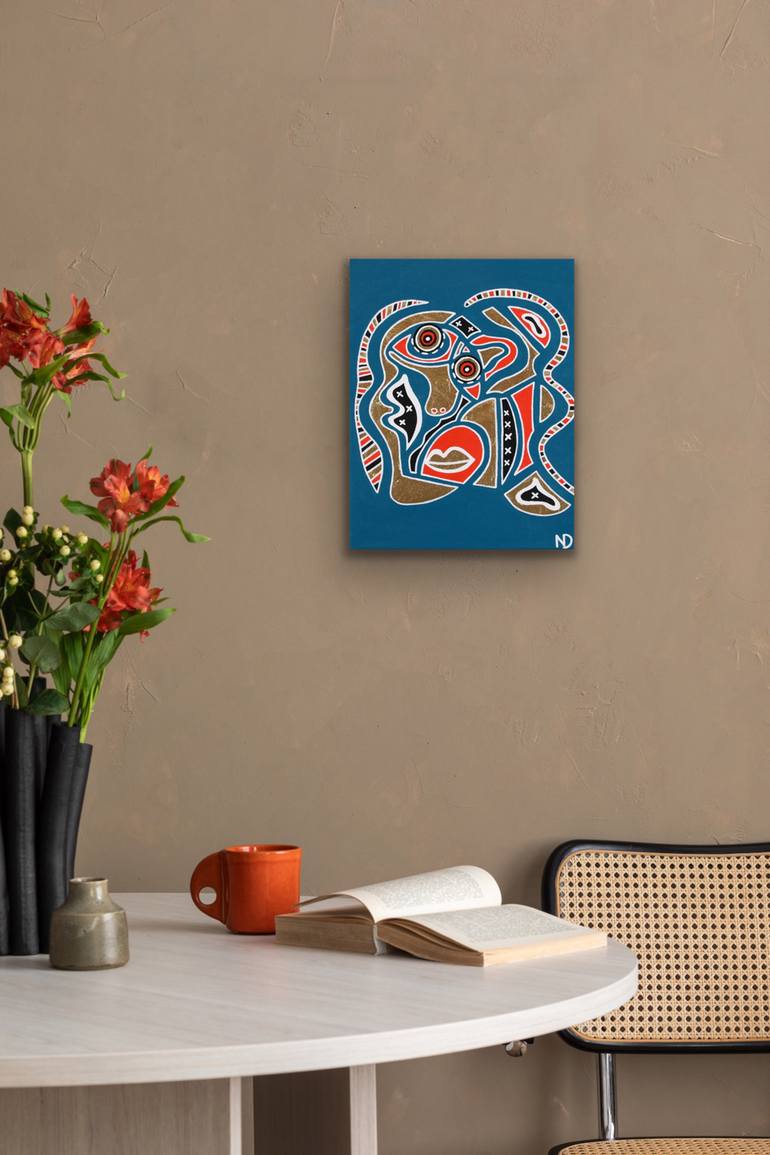 Original Cubism Abstract Painting by Nicky Desai