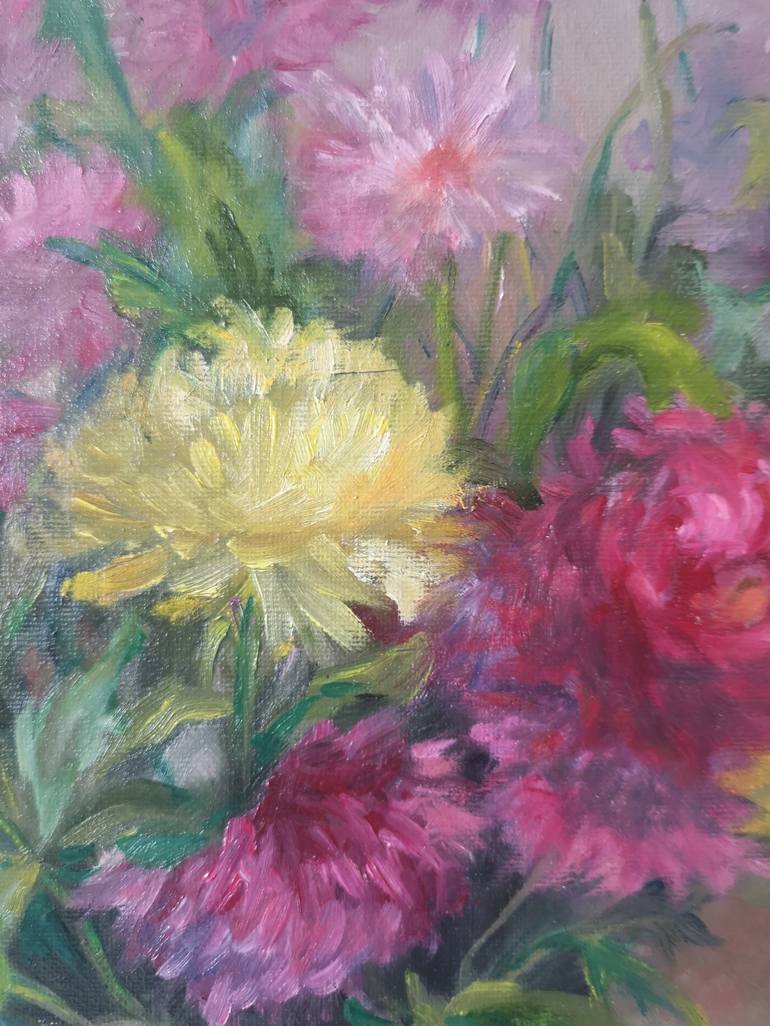 Original Fine Art Floral Painting by Olga Gusarenko