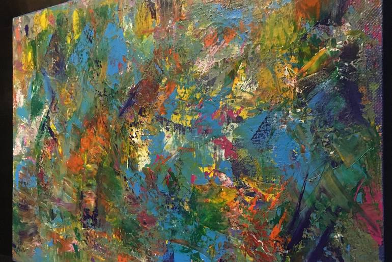 Original Abstract Expressionism Abstract Painting by Yury Korolkov 