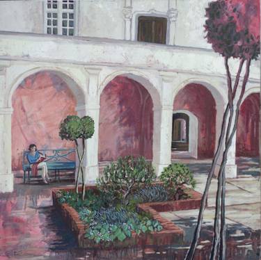 Print of Figurative Garden Paintings by Marie-Liesse Bertre