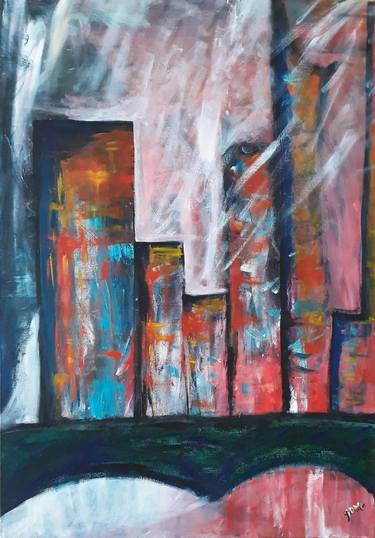Original Abstract Expressionism Abstract Paintings by Gema Diaz-Matthias