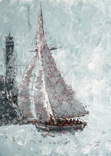 Print of Impressionism Boat Paintings by Koorosh Nejad