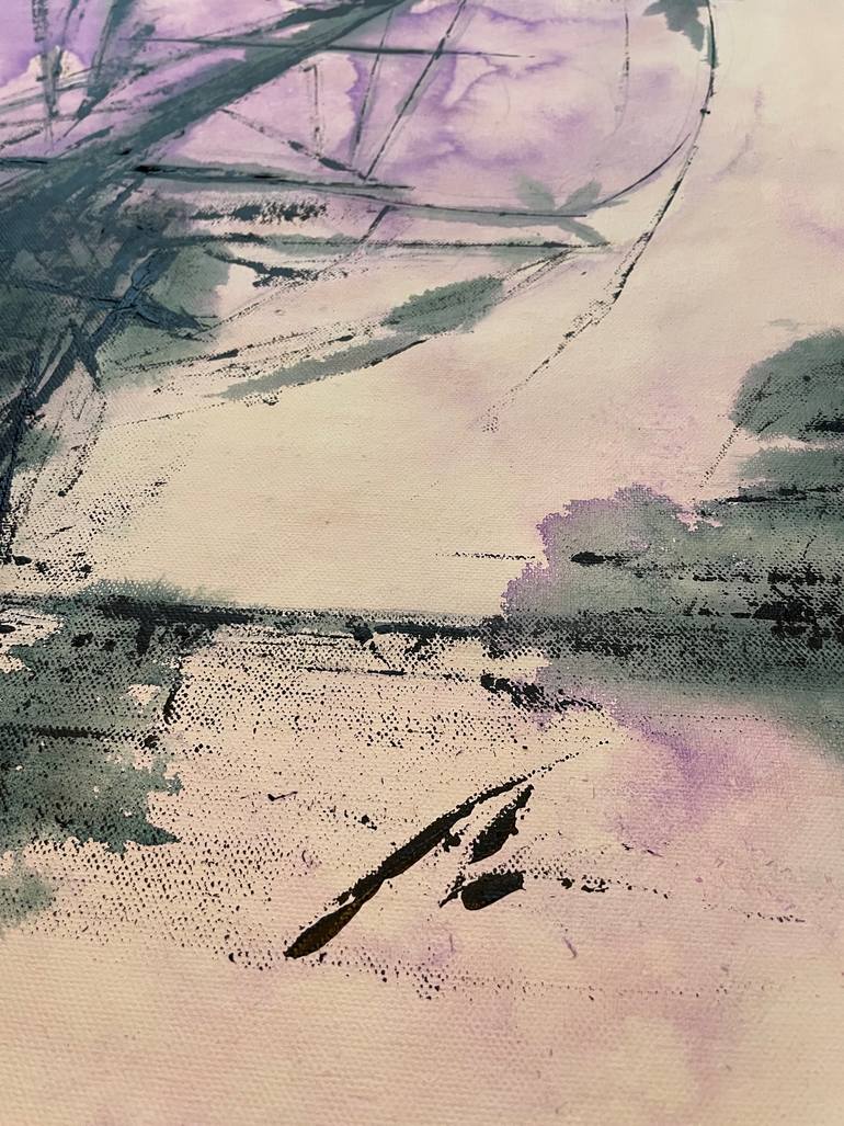 Original Impressionism Boat Painting by Koorosh Nejad