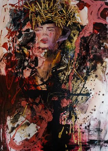 Print of Abstract Expressionism Portrait Paintings by Francesca Palamidessi