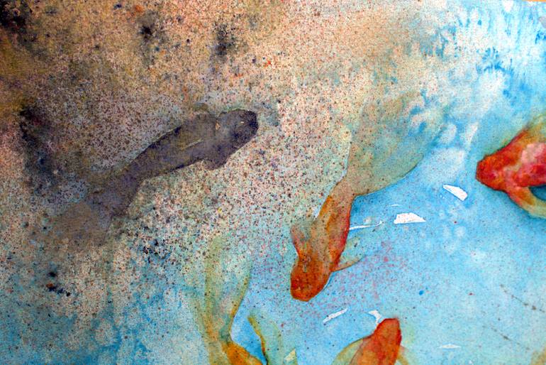 Original Abstract Animal Mixed Media by Alicia Fordyce