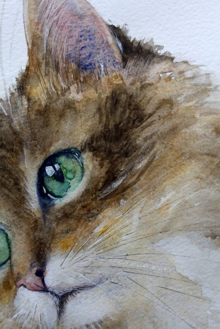 Original Cats Painting by Alicia Fordyce