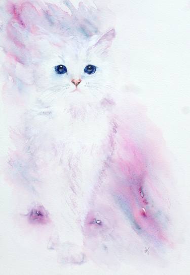 Original Abstract Cats Paintings by Alicia Fordyce
