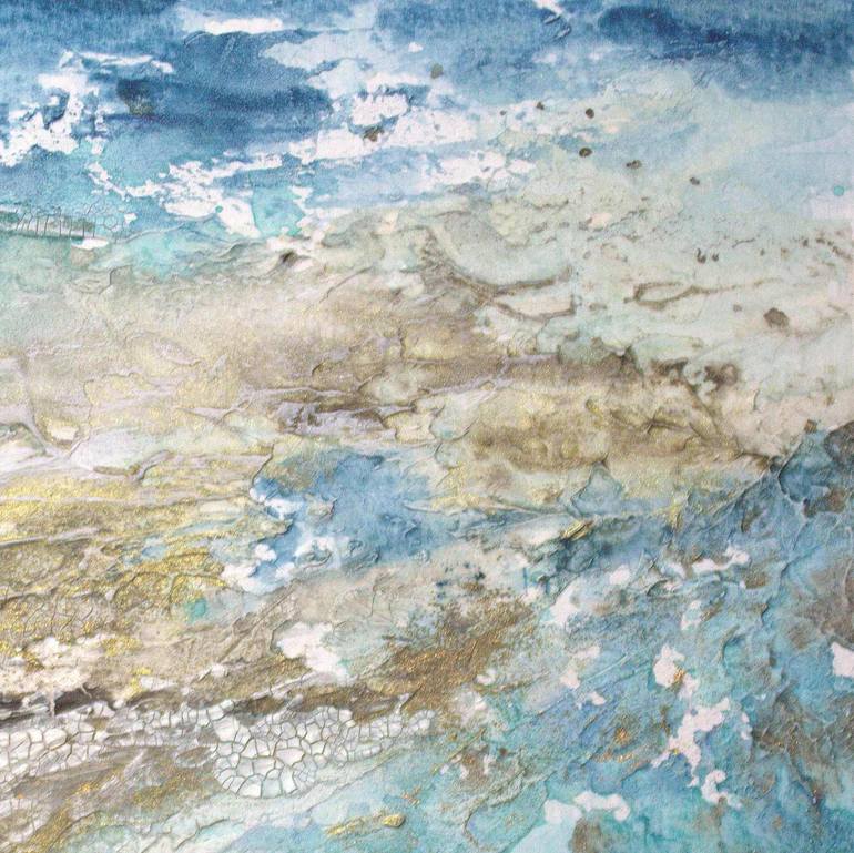 Original Abstract Seascape Mixed Media by Alicia Fordyce