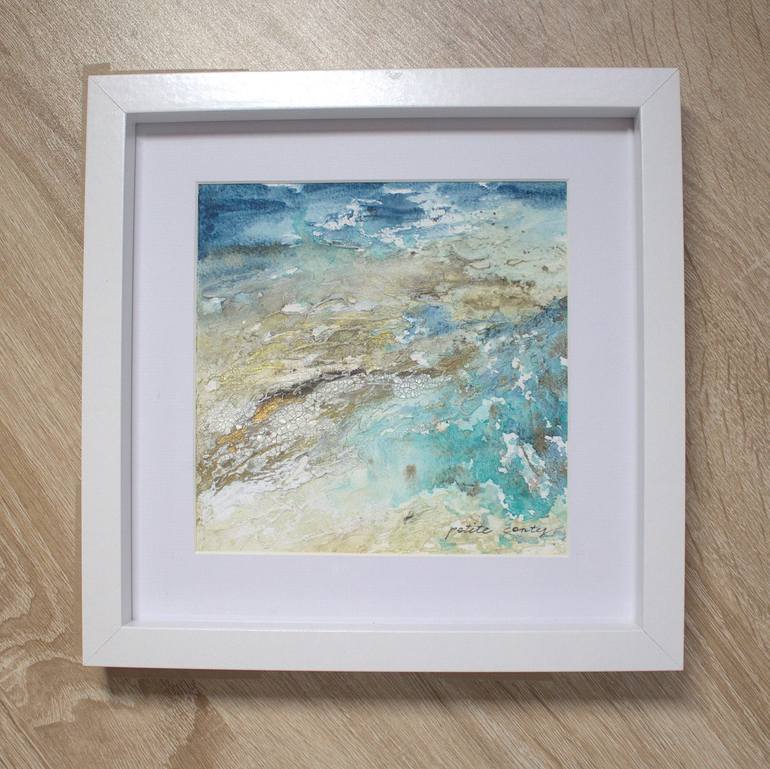 Original Abstract Seascape Mixed Media by Alicia Fordyce
